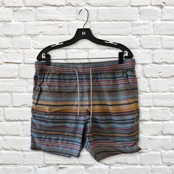 VISSLA Other - Vissla Multicolored Striped Drawstring Shorts | Men's Large